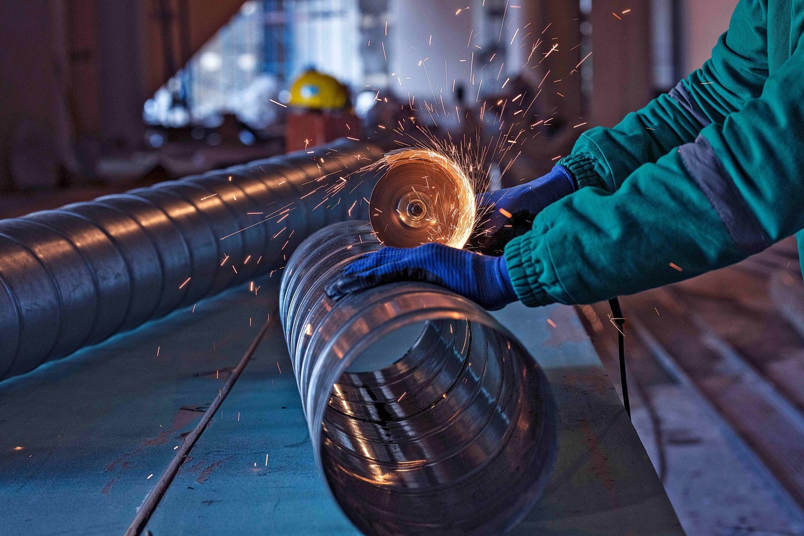 Steel welding work