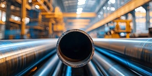 Stainless steel pipes stack